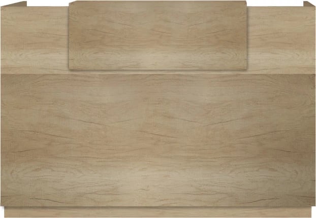 Banak recepsioni Lotus, ngjyrë lisi, 140x70x110cm