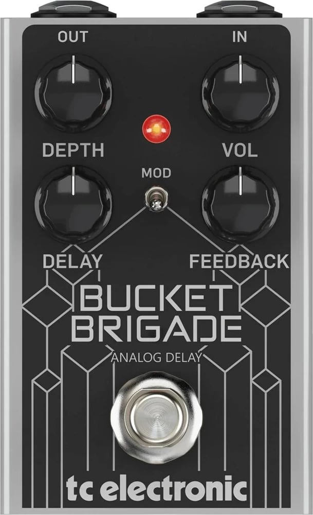 Efekt kitarë TC Electronic Bucket Brigade Analog Delay, E zezë