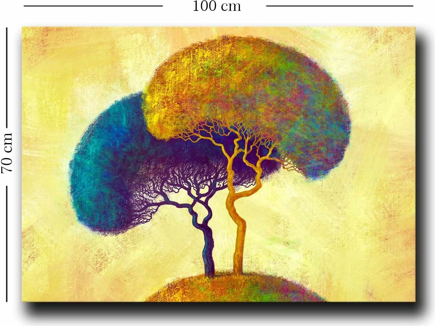 Pikturë dekorative në kanavacë, shumëngjyrëshe, Wallity, 70100NISC-030, 70x100cm