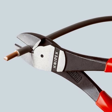 Darë anësore Knipex 74 01 200, 200mm, dorezë plastike, kuqe