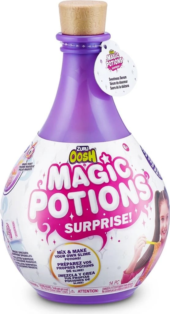 Set lodrash Oosh Fun Magic Potion Slime Surprise, 12 copë, ngjyra të përziera Set lodrash Oosh Fun Magic Potion Slime Surprise, 12 copë, ngjyra të përziera