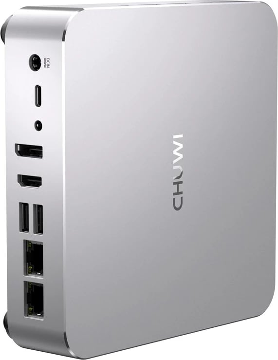 Kasë CHUWI AuBox-P-K5, Ryzen 7 8745HS, 16GB RAM, 1TB SSD, Windows 11 Pro, Argjendtë