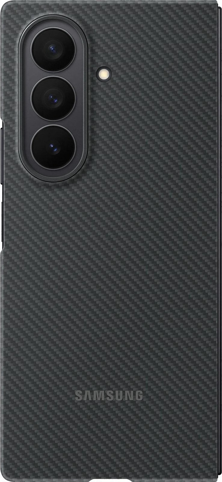 Mbështjellës Samsung Carbon Shield për Galaxy Fold7, silikon, i zi