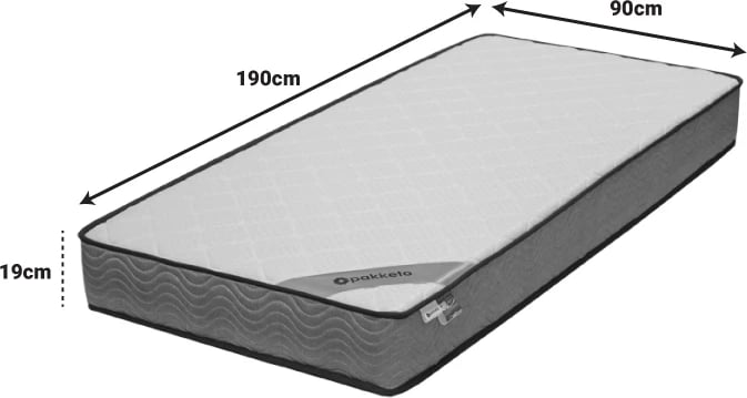 Dyshek Frezio me susta xhepi, paketim rrotullues, të dy anët, 18-19cm, 90x190cm