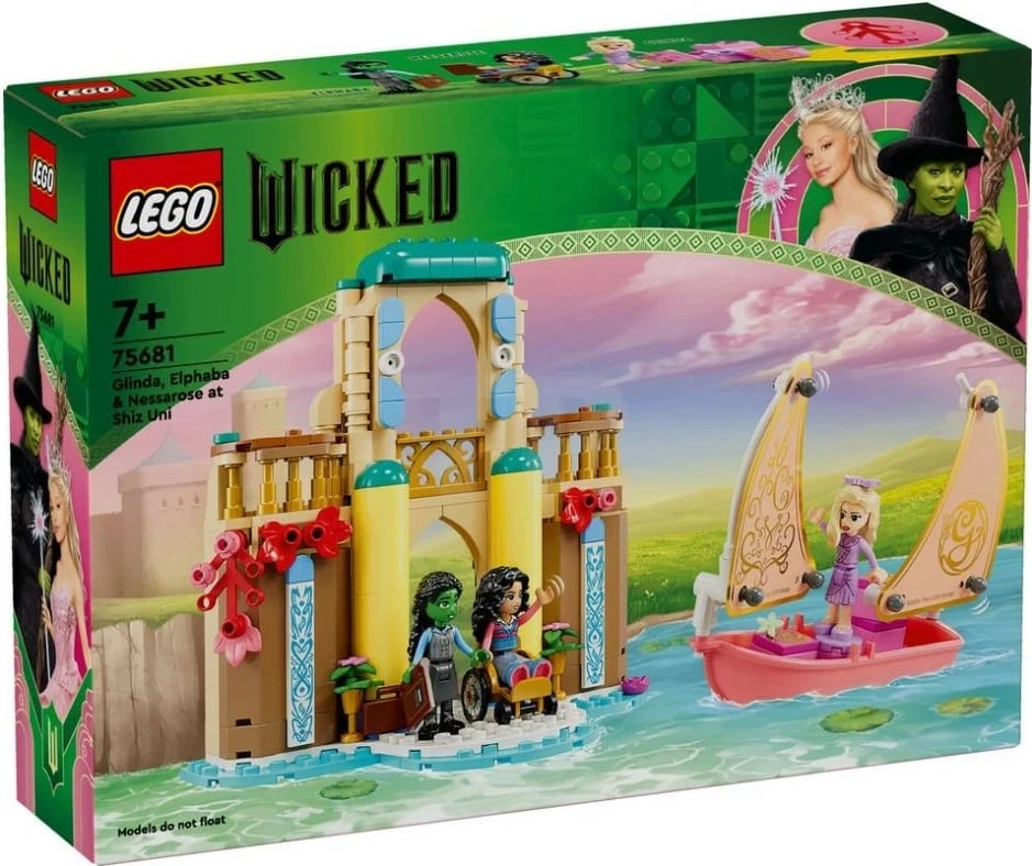 Set LEGO Wicked 75681 Glinda, Elphaba & Nessarose te Shiz University, 304 pjesë