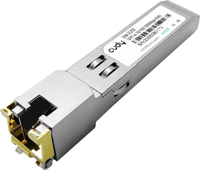 CUDY Module SFP-T, to 10/100/1000Mbps RJ45