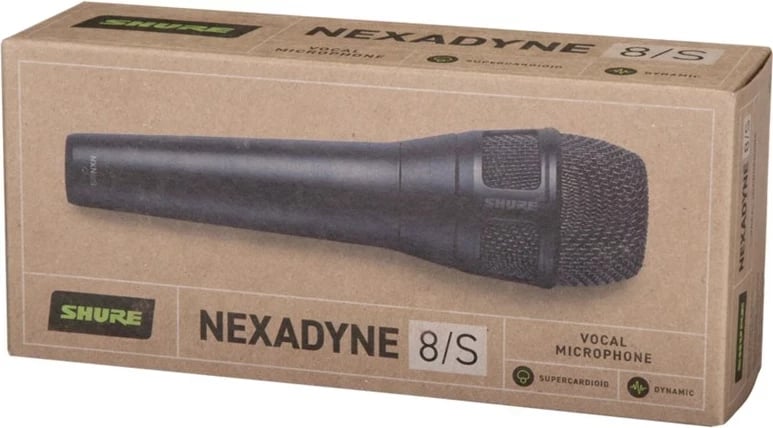 Mikrofon studio SHURE Nexadyne 8/S, me kabllo, XLR/USB, i zi