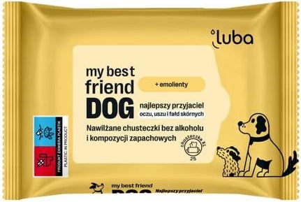 Letra të lagura për qen Luba my best friend DOG moist wipes for sensitive areas, 25 copë