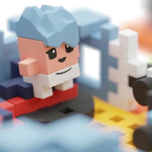 Set lodrash ndërtimi Marioinex Mini Waffle City House, 148 pjesë, shumëngjyrëshe