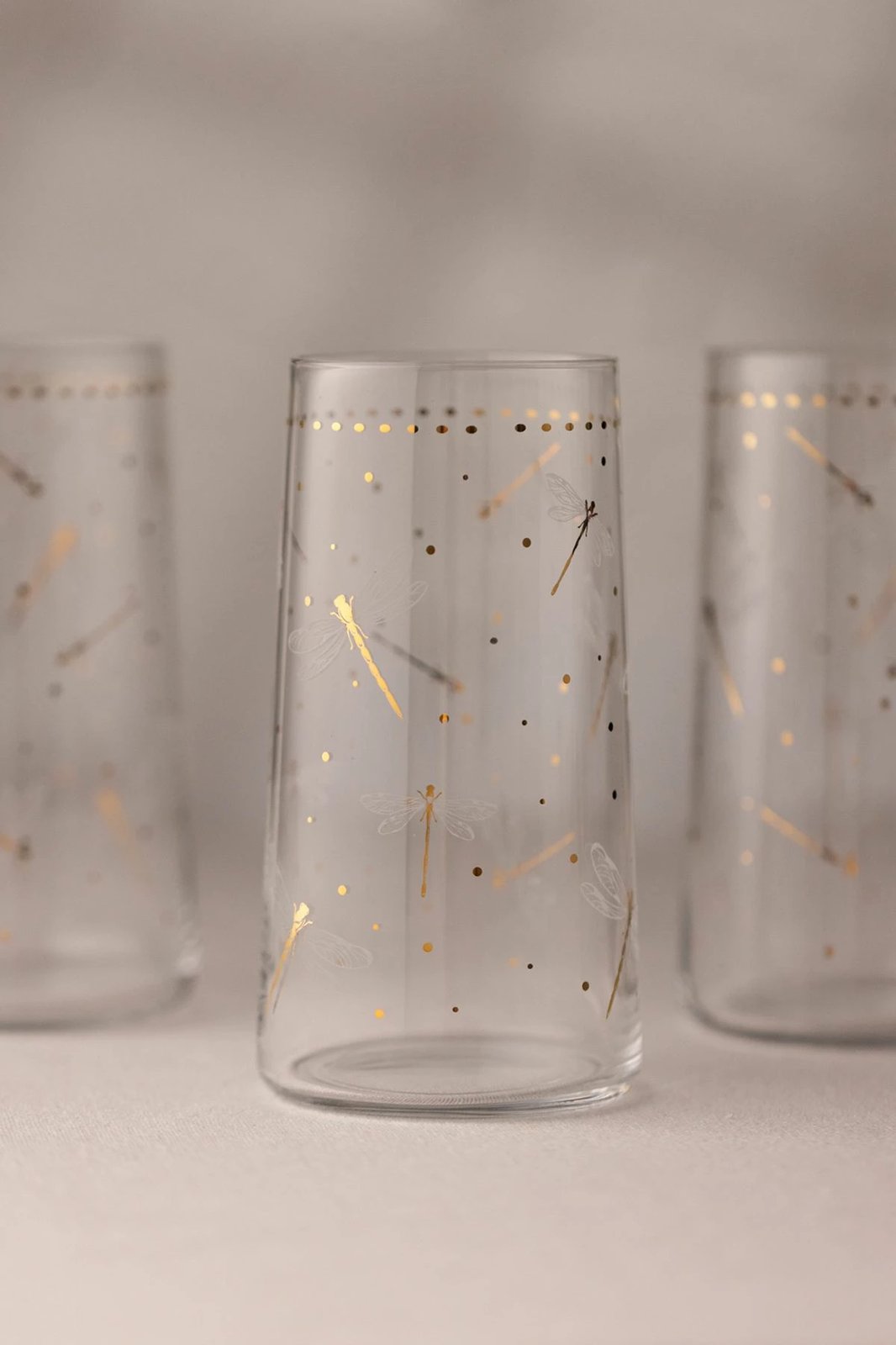 Set gotash prej qelqi (4 copë), Hermia Concept, Dragonfly 520