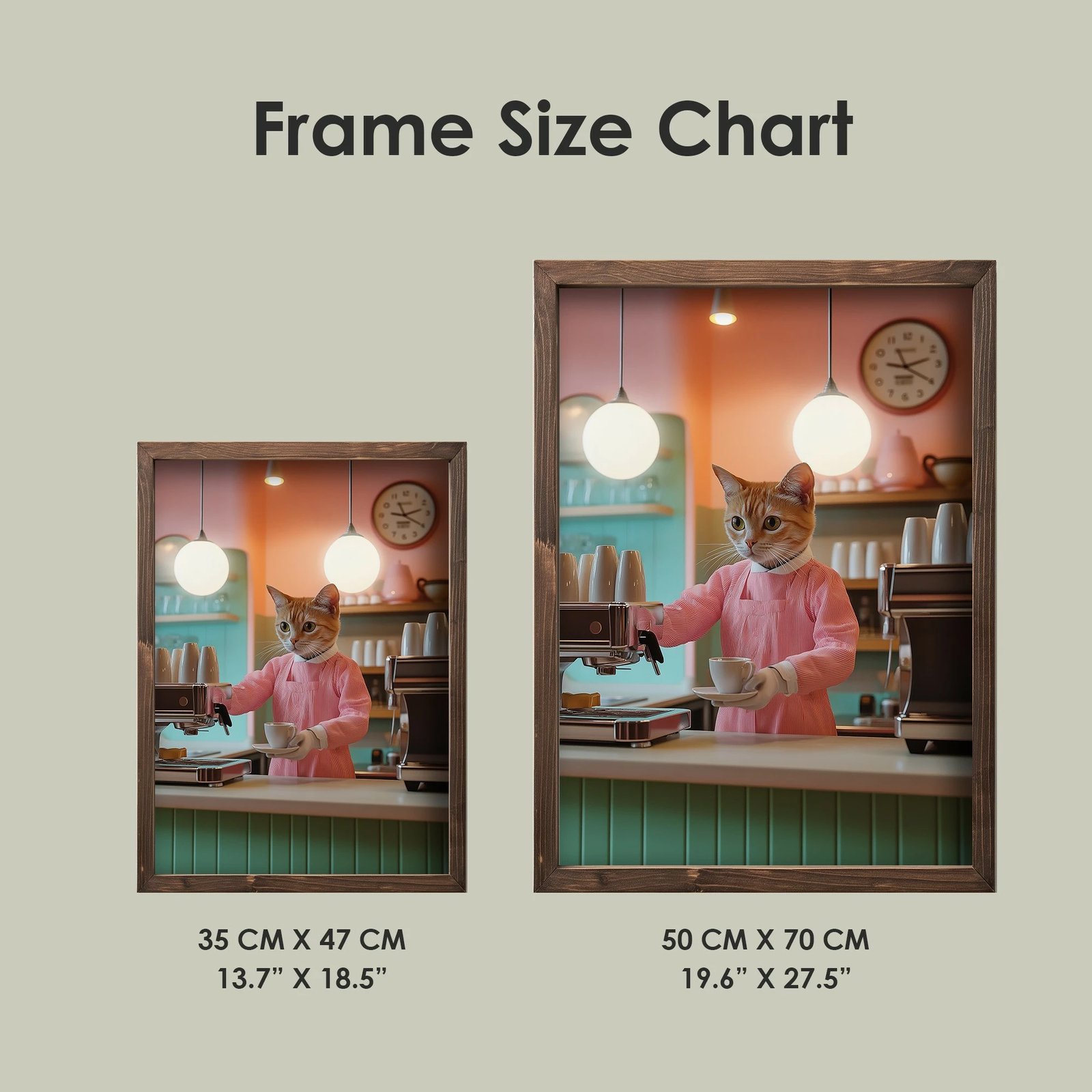 Pikturë dekorative me kornizë MDF, Wallity, TUN072-XL, shumëngjyrëshe, 50x70x3.5cm