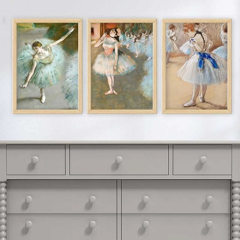 Pikturë dekorative me kornizë, 3 copë, Wallity, 3NTC_UN2684809_3545