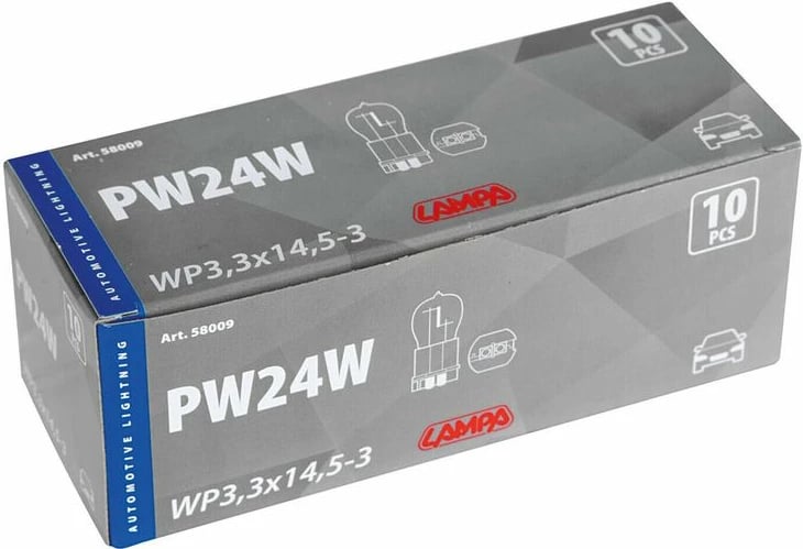 Lampa Halogen 12v 24w Pw24w / Wp3,3x14,5-3  10pcs