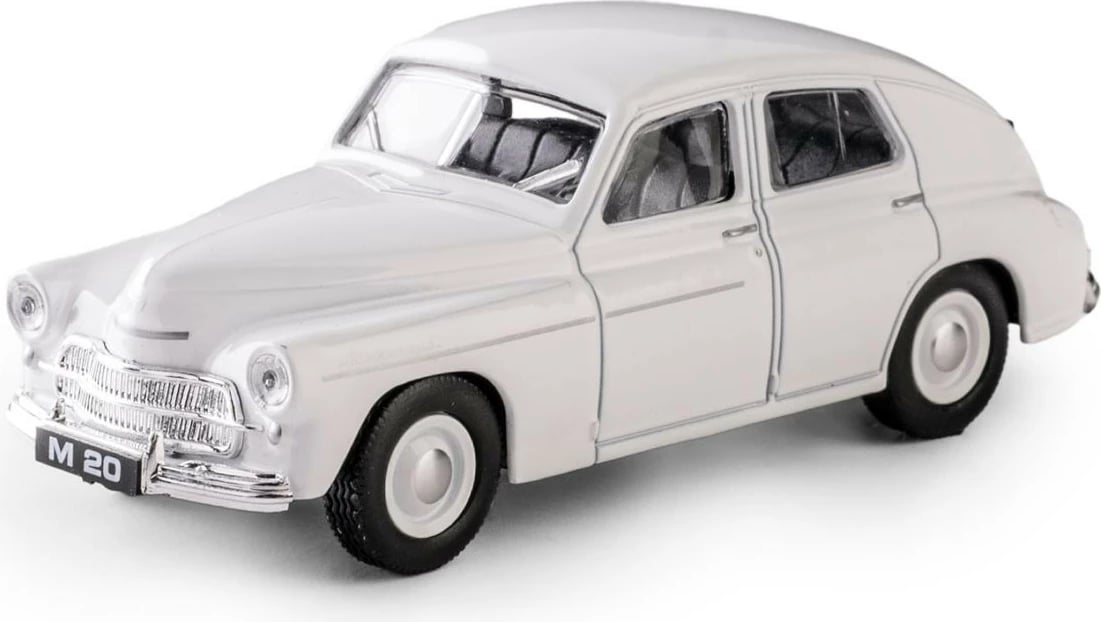 Makine lodër Daffi PRL Warsaw M20, model K-592, shkallë 1:43, e bardhë