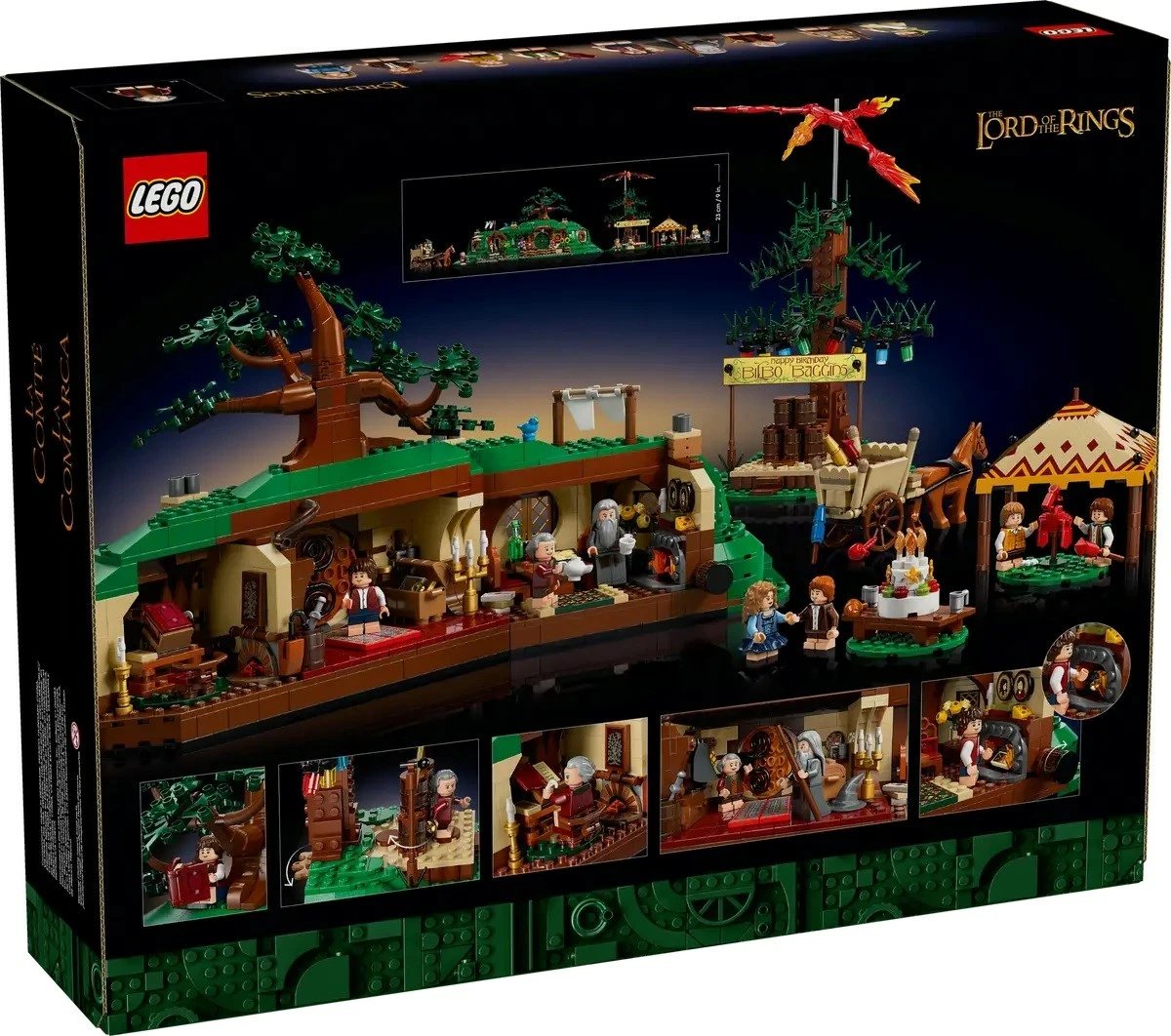Set LEGO ICONS The Lord of the Rings: Shire 10354, për të rritur, shumëngjyrësh