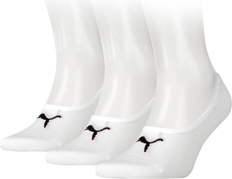 Çorape footie Puma unisex, të bardha