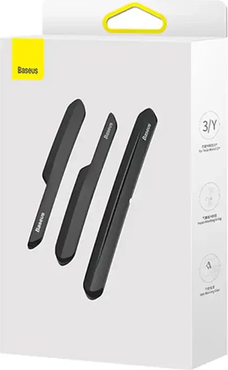 Set mbrojtës bumper për makinë Baseus T-Space, 6 copë, e zezë