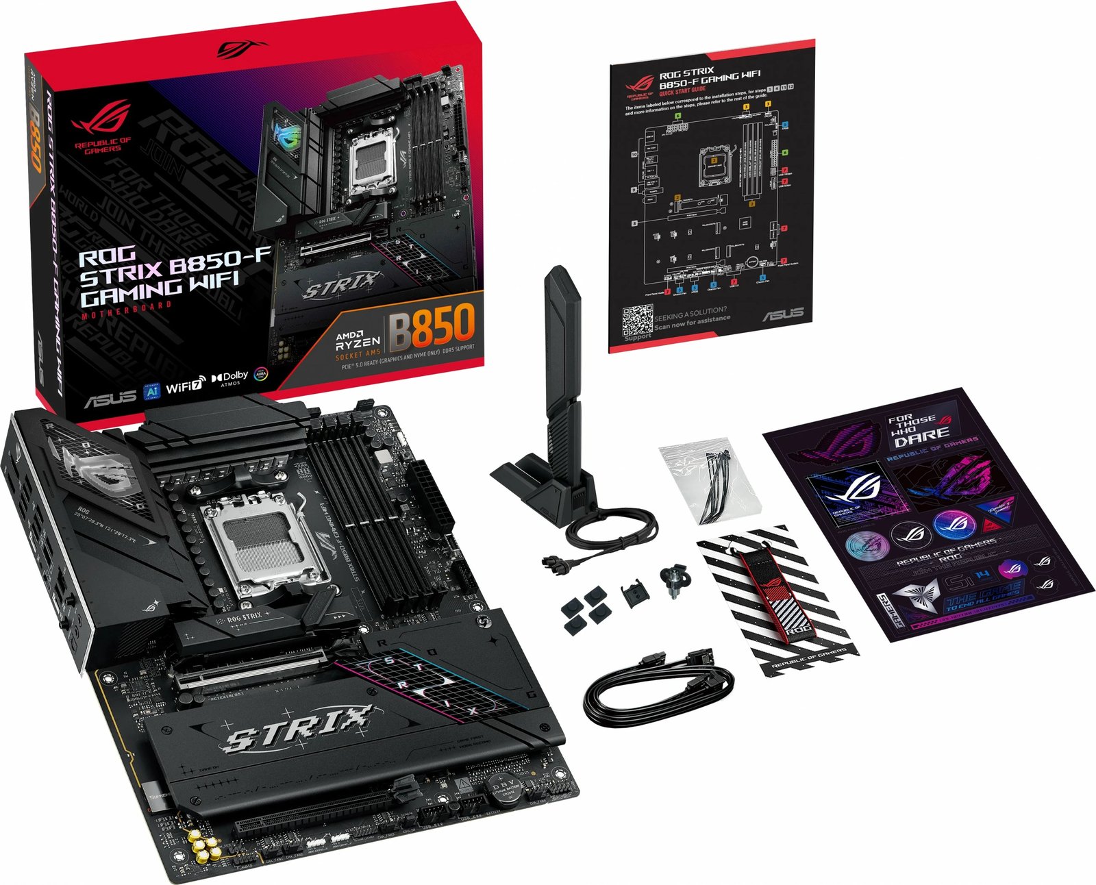 Pllakë amë ASUS ROG STRIX B850-F Gaming WIFI, AM5 Pllakë amë ASUS ROG STRIX B850-F Gaming WIFI, AM5