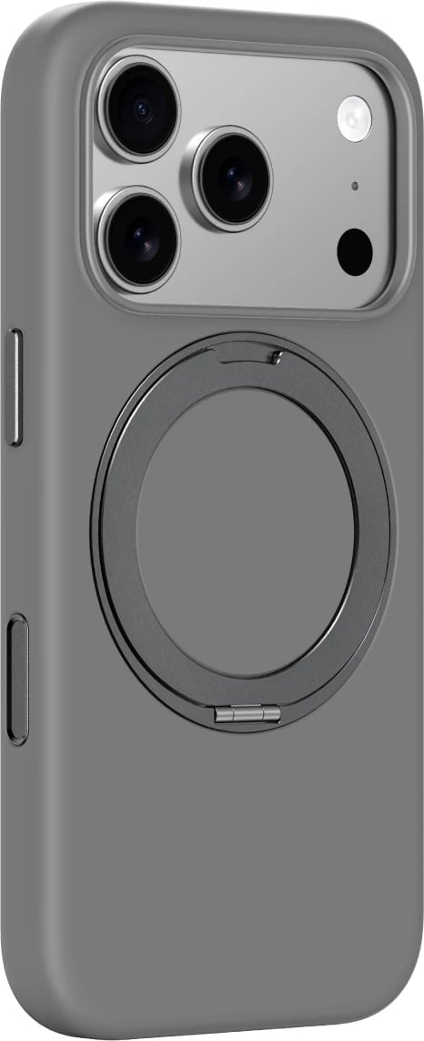 Mbështjellës AmazingThing Cloudie për iPhone 17 Pro Max, me qëndrim, MagSafe, Gri