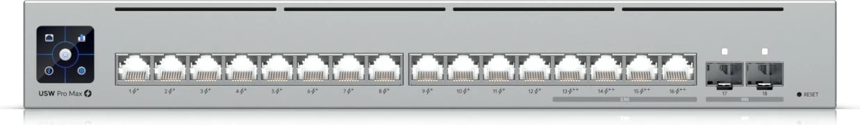 Switch Ubiquiti Pro Max 16 PoE, Managed, L3, Gigabit Ethernet, Rack mounting