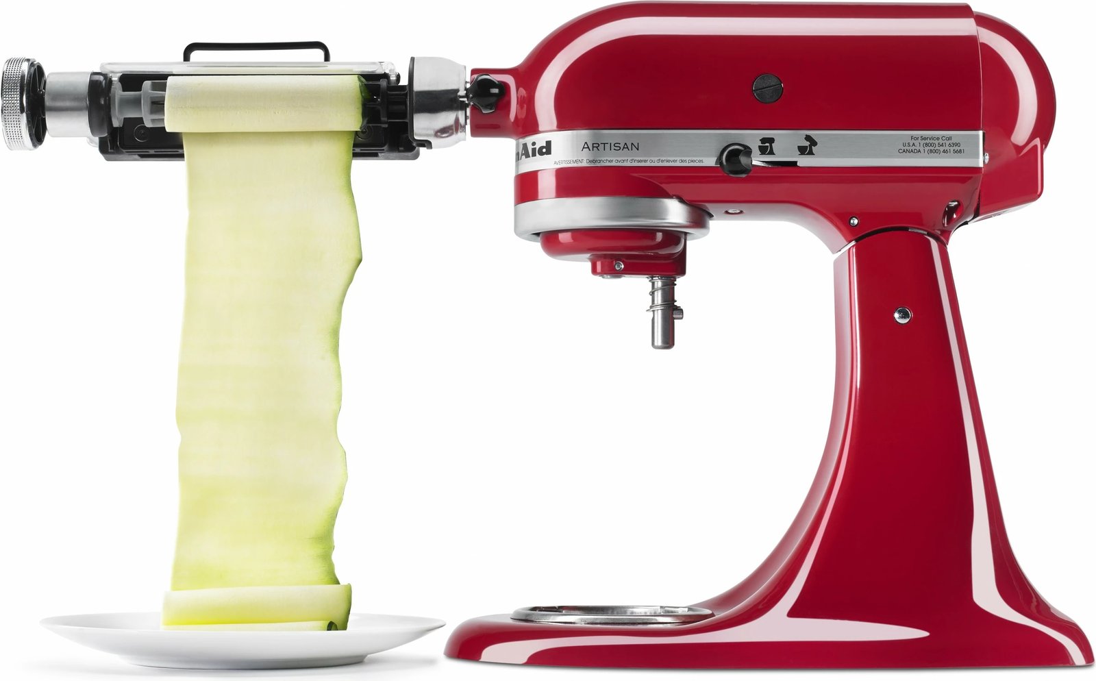 Prerëse perimesh KitchenAid 5KSMSCA, metal, pjesë të larshme, argjend