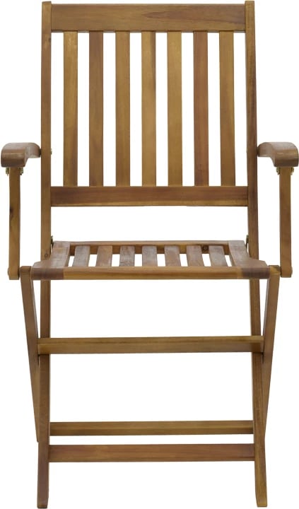 Karrige palosëse me krahë, dru akacie natyral, 53x60x90cm