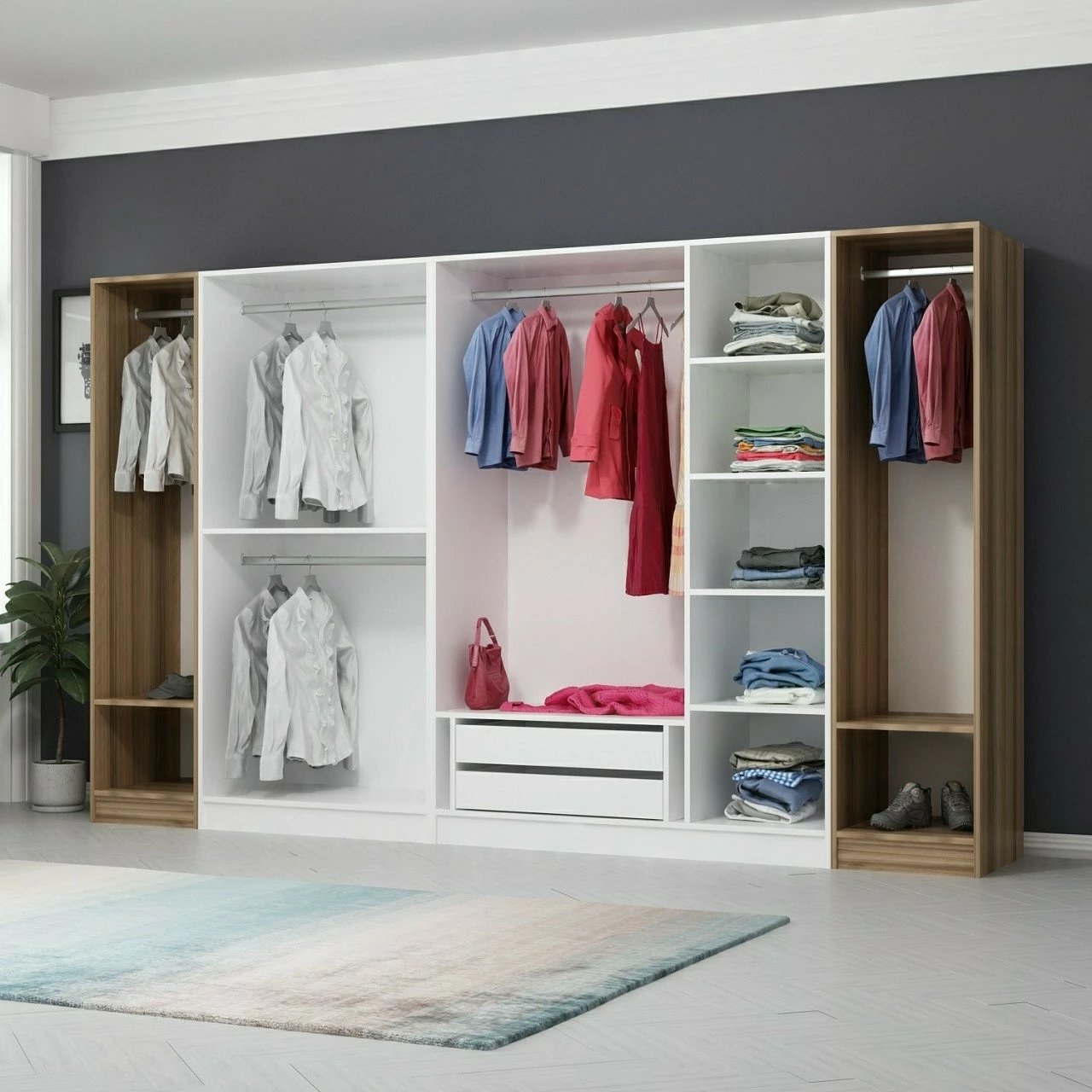 Dollap Skye Decor, ngjyrë arre, 3078