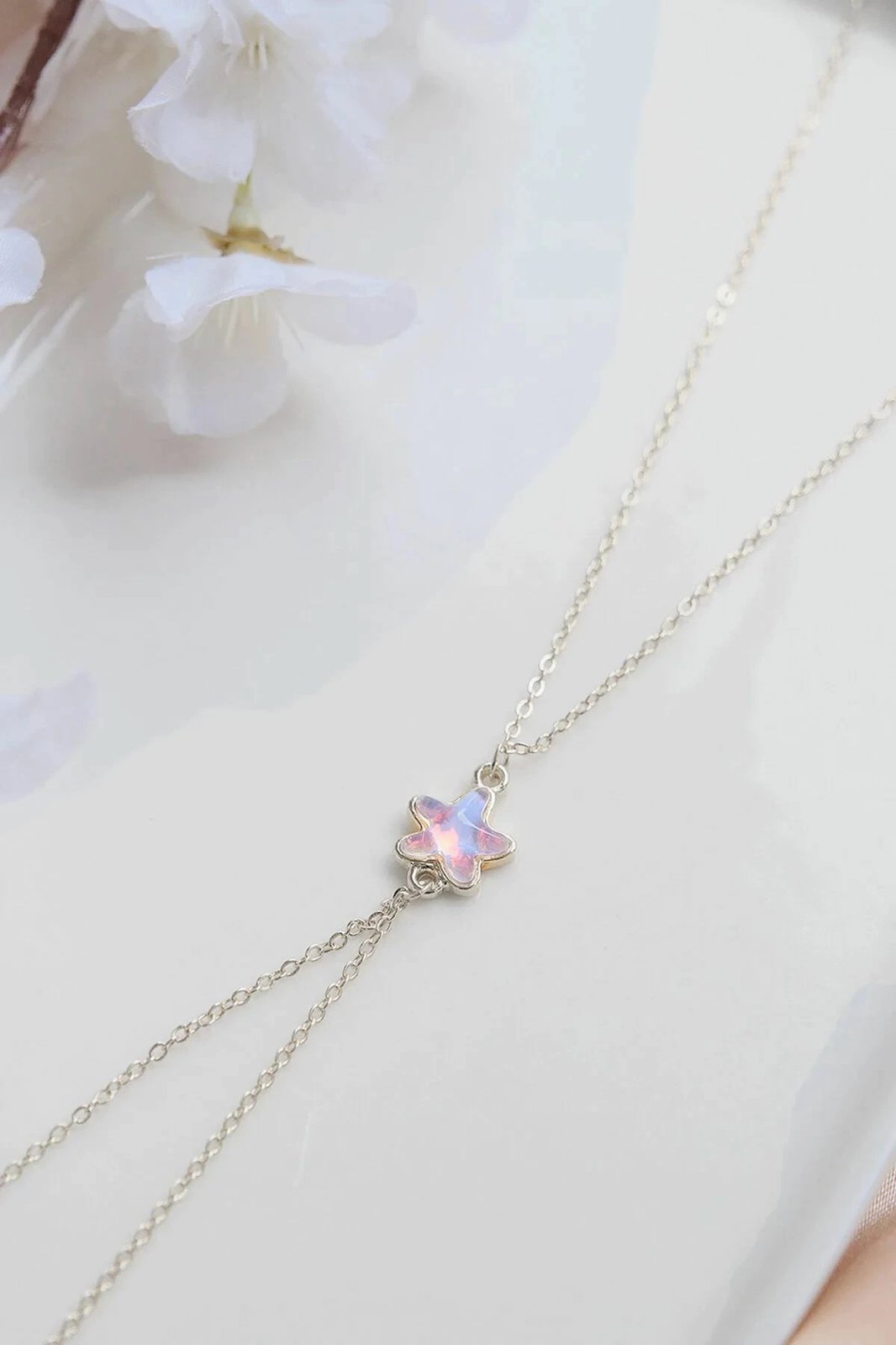 Byzylyk Jumeon, trup prej bronzi, gur zirkon, ngjyrë argjendi, 23cm