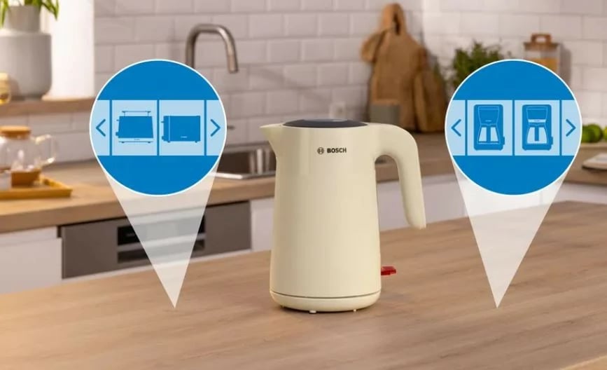Ibrik elektrik Bosch TWK2M167 MyMoment, 1.7L, Bezhë