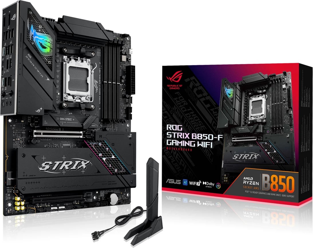 Pllakë amë Asus ROG Strix B850-F Gaming WIFI 90MB1J70-M0EAY0 ATX DDR5 PCIe 5.0 WiFi, e zezë