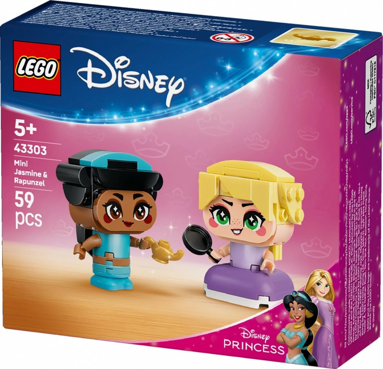 Set LEGO Disney Princess 43303 Mini Jasmine & Rapunzel 59 copa