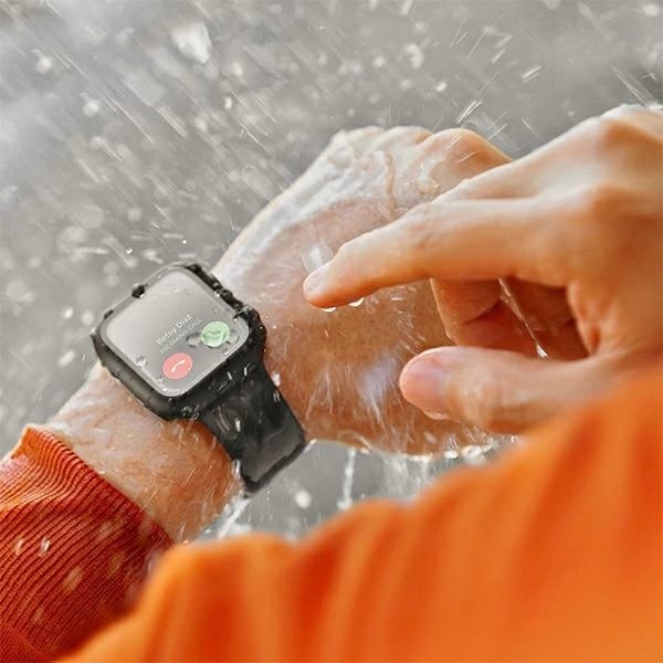 Mbështjellës UNIQ Nautic për Apple Watch Series 7/8/9, 45mm, i zi