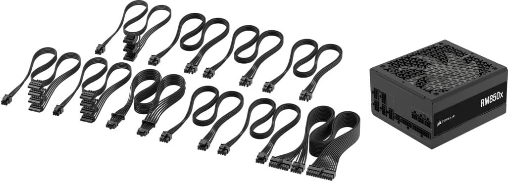 Njësi furnizimi me rrymë Corsair RM850x, 850 W, ATX, E zezë Njësi furnizimi me rrymë Corsair RM850x, 850 W, ATX, E zezë