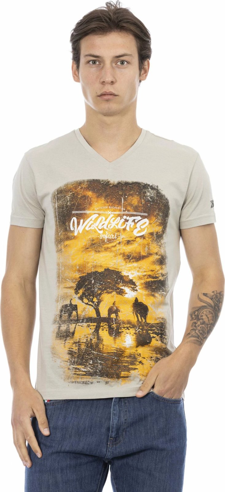 Maicë për meshkuj Trussardi Action, bezhë