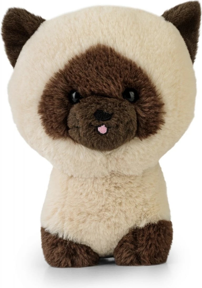 Lodër pelushi Daffi Teddy Pets, mace Siamese, 19 cm, bezhë/kafe