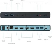 i-Tec USB 3.0 / USB-C Dual Display Docking Station + Power Delivery - docking station - USB-C 3.1 / Thunderbolt 3 - 2 x HDMI, 2 x DP - GigE