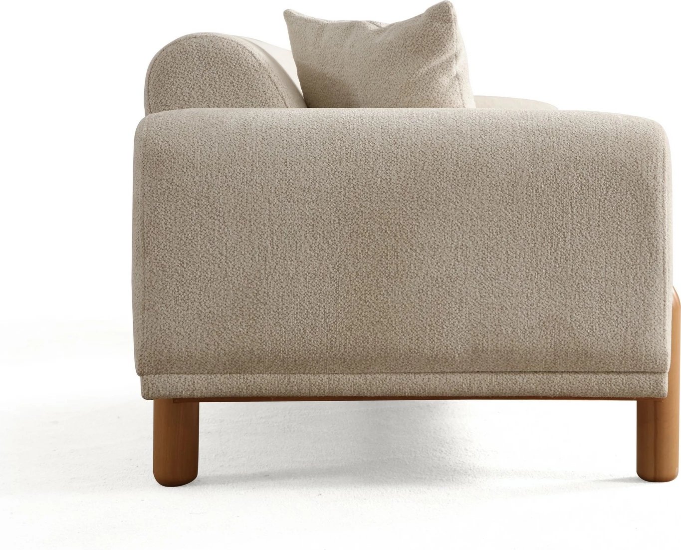 Divan-krevat treshe, ngjyrë krem, Lyke 3 vendësh