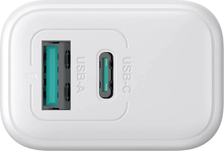 Karikues rrjeti Joyroom JR-TCF21 me dy porta (USB-A + USB-C), 20W, i bardhë