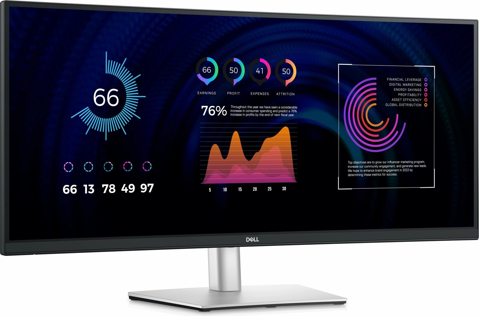 Monitor DELL P3424WE, 34.1 inç, WQHD, LCD, USB-C, i zi
