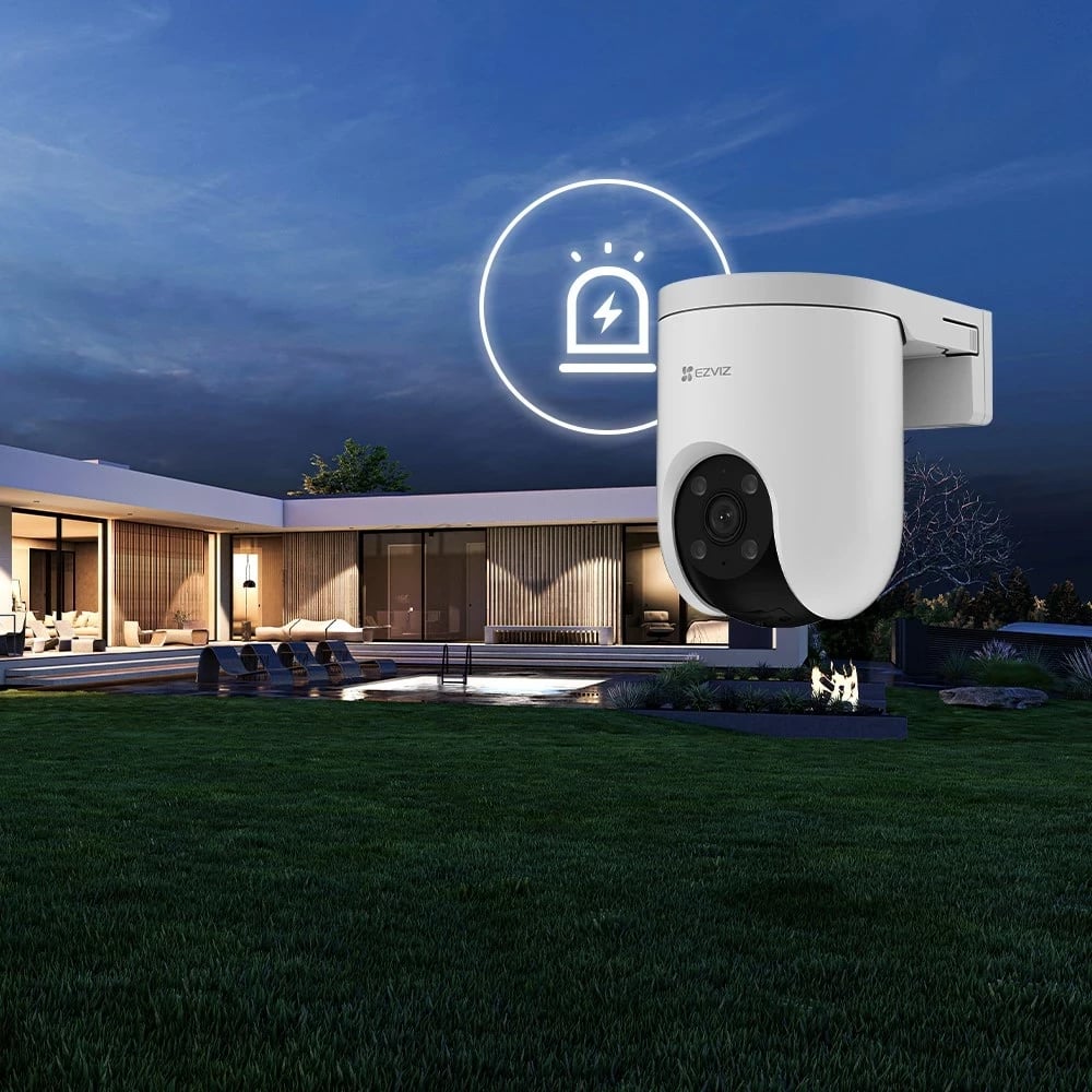 Kamerë sigurie IP Dome EZVIZ H8c PoE 2K, për jashtë, 2304 x 1296 piksel