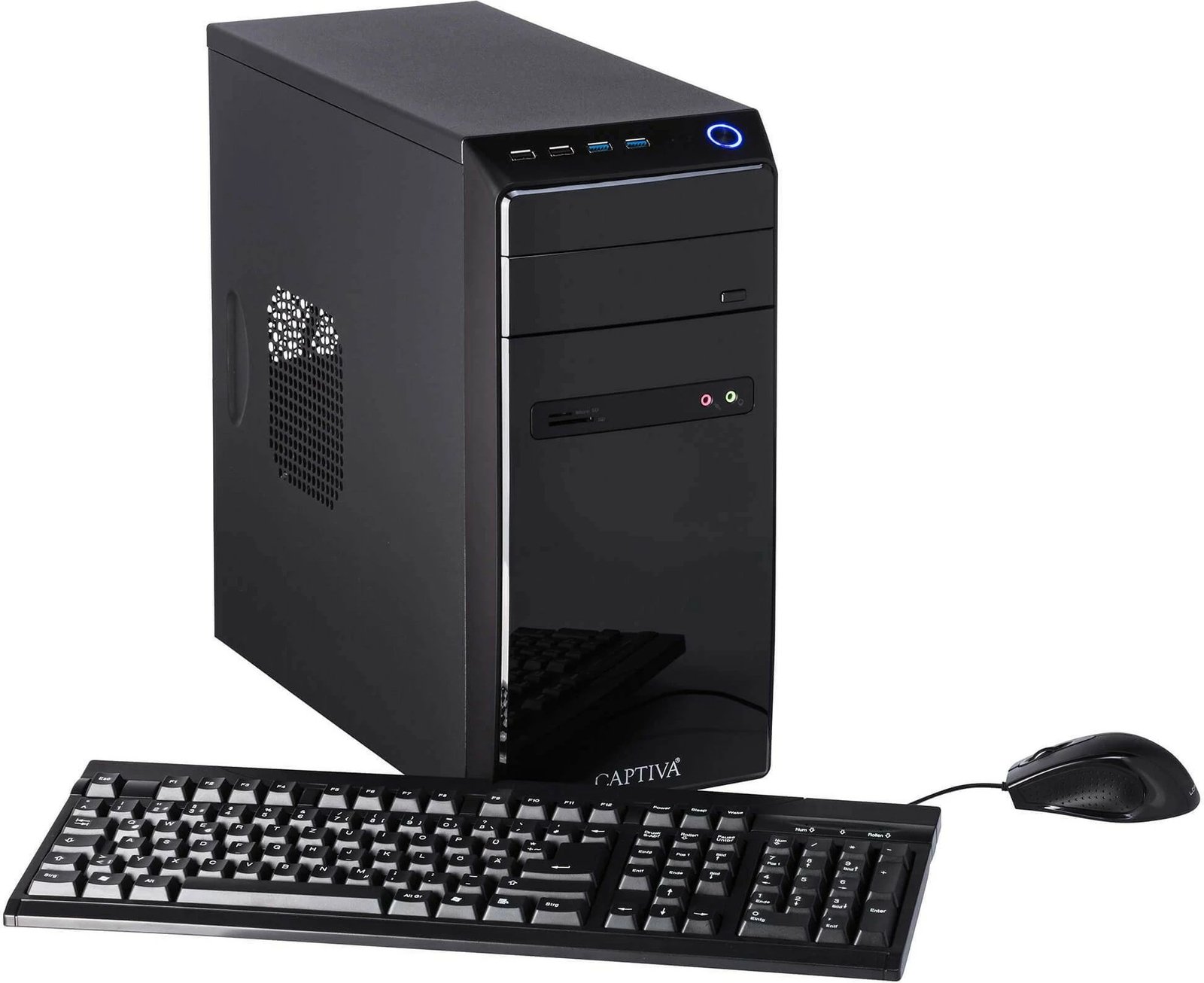 Kompjuter Captiva Power Starter I81-132, Intel i3-12100, 8GB RAM, SSD 250GB, Windows 11, kasë e zezë