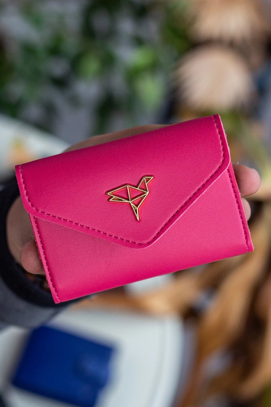 Portofol për gra Zoozie Bags, ngjyrë fuchsia, Lviv