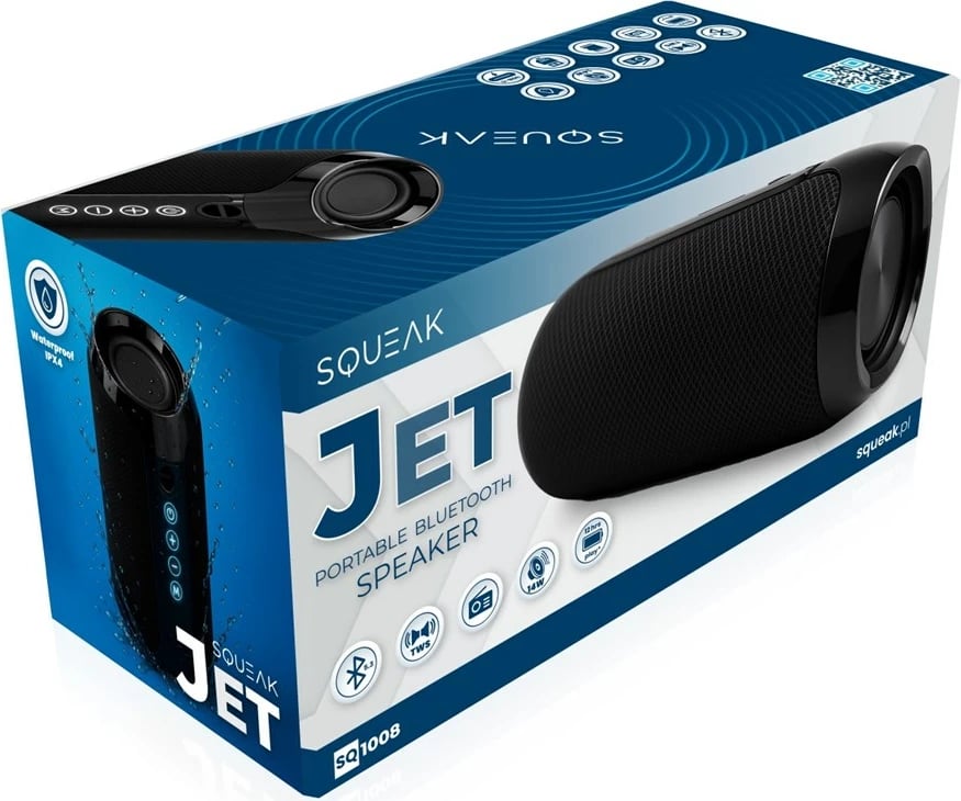 Altoparlant portativ SQUEAK SQ1008, Bluetooth 5.3, 14 W, i zi