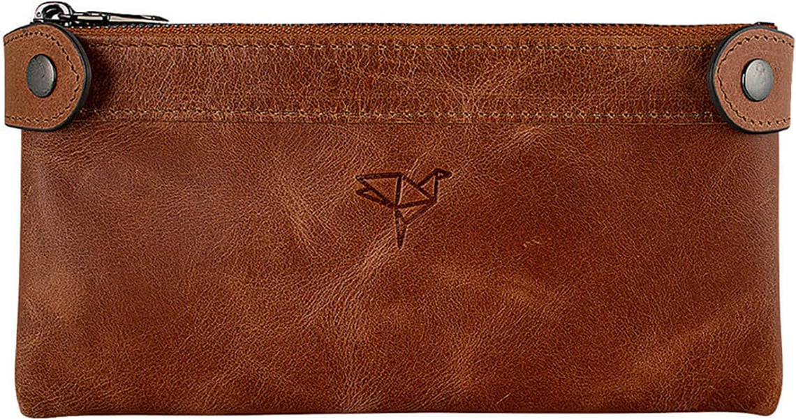 Portofol unisex Zoozie Bags, Roosevelt, ngjyrë kafe e hapur