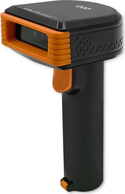 Lexues barkodash Qoltec 50878 me stacion dokimi, 1D/2D, i zi/portokalli