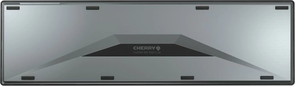 Tastierë Cherry DW 9500 SLIM, Wireless, RF Wireless + Bluetooth, QWERTY, Maus përfshirë, E zezë, Gri