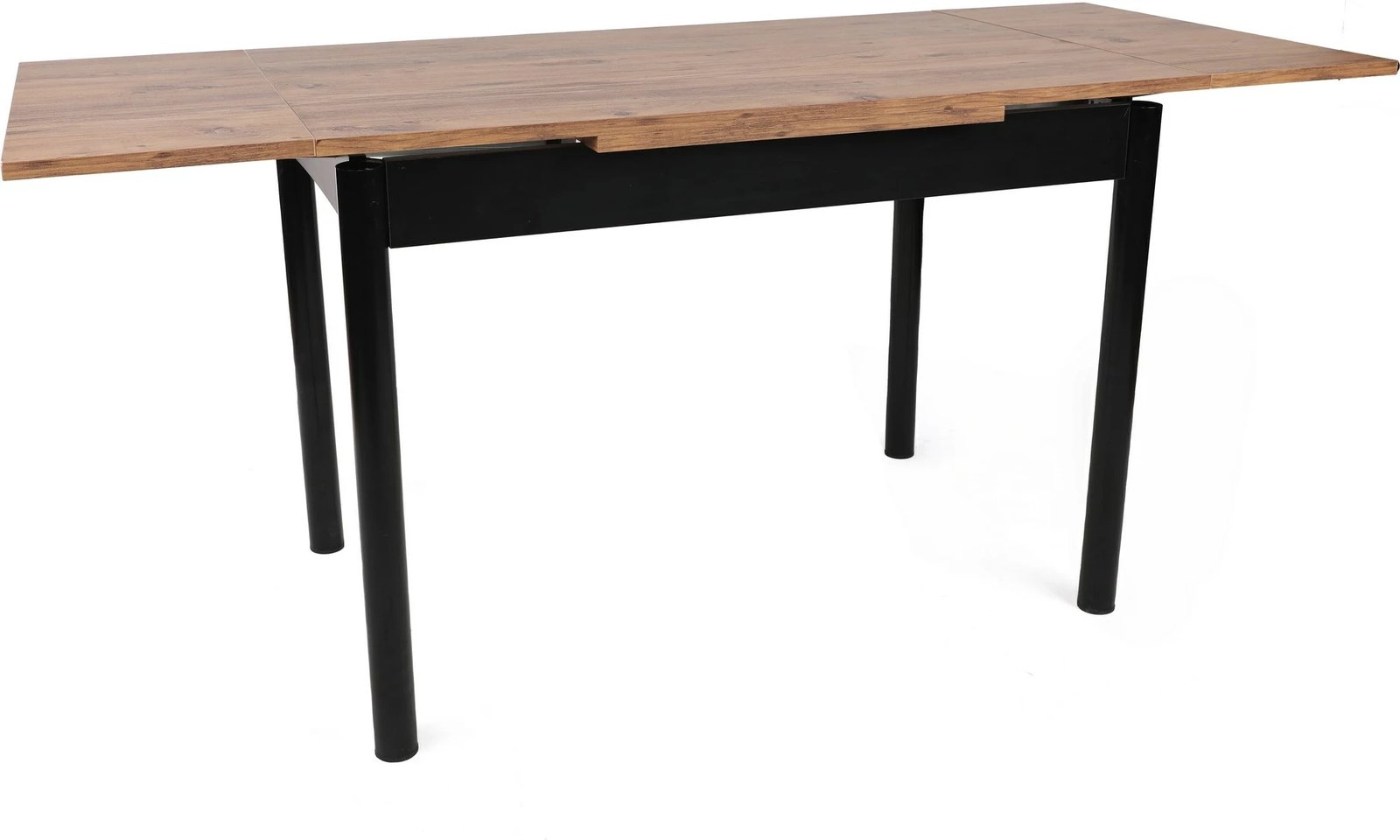 Tavolinë ngrënieje e zgjatshme, ngjyrë arre dhe e zezë, Skye Decor, Polo - 1303