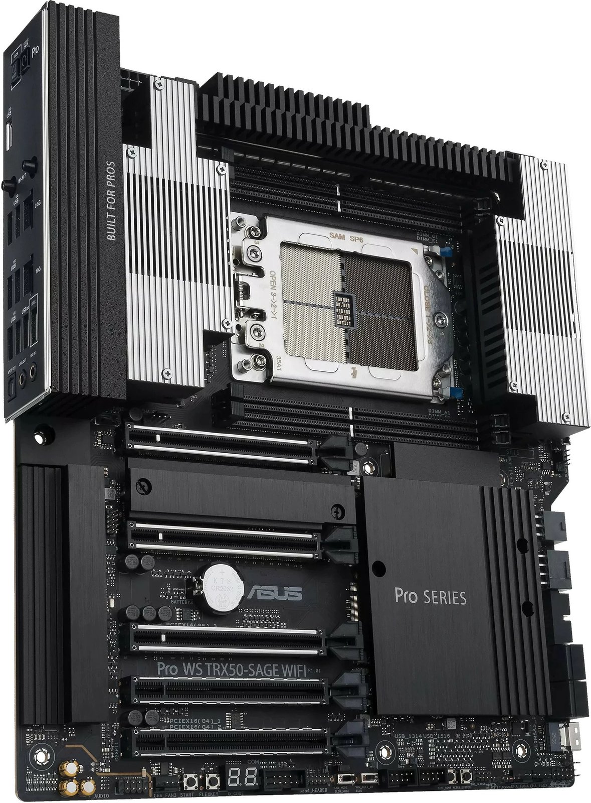 Pllakë amë ASUS Pro WS TRX50-SAGE WIFI, AMD TRX50, DDR5, WiFi 7, e zezë