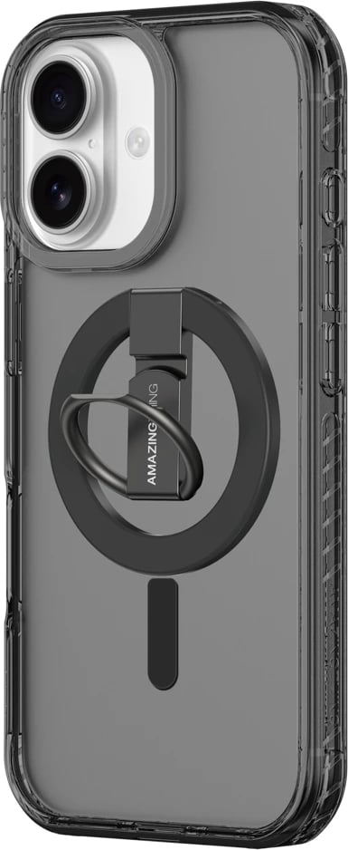 Mbështjellës AmazingThing Titan Pro Grip Ring Set për iPhone 17, MagSafe, i zi