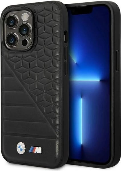 Mbështjellës BMW Bi Pattern për iPhone 14 Pro 6.1", i zi Mbështjellës BMW Bi Pattern për iPhone 14 Pro 6.1", i zi